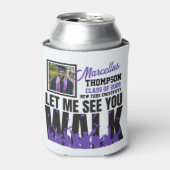 Laat me je zien WALK | Foto Paars Afstuderen Blikjeskoeler (Blikje Voorkant)