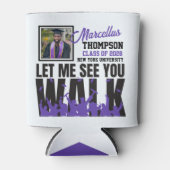 Laat me je zien WALK | Foto Paars Afstuderen Blikjeskoeler (Voorkant)