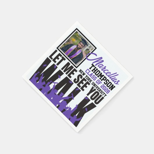 Laat me je zien WALK | Foto Paars Afstuderen Servet (Hoek)