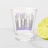 Laat me je zien WALK | PAARS AFSTUDEREN Shot Glas (Achterkant)