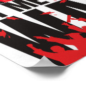 Laat me je zien WALK | Rood en zwart Afstuderen Poster (Hoek)