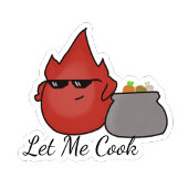 Laat Me Koken Sticker
