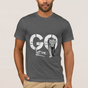 Laat me Leopard Grey gaan halen T-shirt