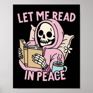 Laat me lezen in vrede grappige geest lezen boek H Poster