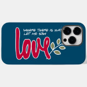 Laat me liefde zaaien Case-Mate iPhone case (Achterkant (horizontaal))