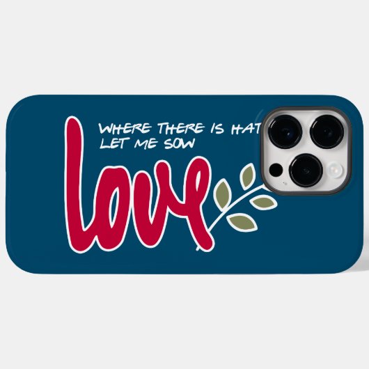 Laat me liefde zaaien Case-Mate iPhone case (Achterkant (horizontaal))