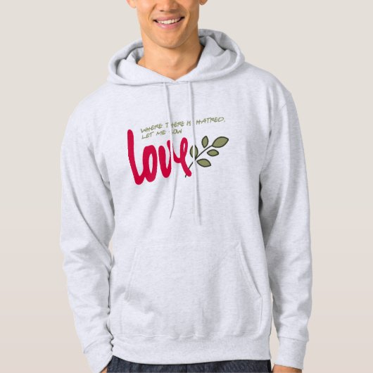 Laat me liefde zaaien hoodie (Voorkant)