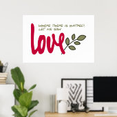 Laat me liefde zaaien poster (Thuiskantoor)
