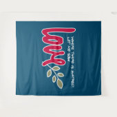 Laat me liefde zaaien wandkleed (Voorkant (horizontaal))