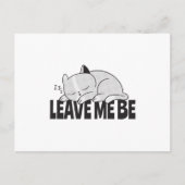 Laat me lui slapen. briefkaart (Voorkant)