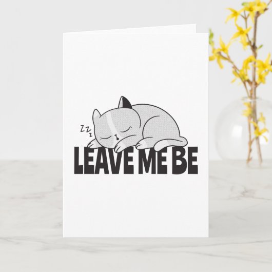 Laat me lui slapen. kaart (Gele Bloem)