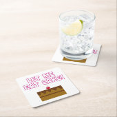 Laat me met de Eat Cake eten Kartonnen Onderzetters (Insitu)