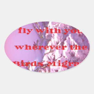 Laat me met je vliegen naar valentine.png ovale sticker