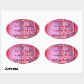 Laat me met je vliegen ovale sticker (Vel)