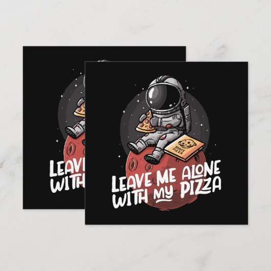 Laat me met mijn pizza alleen (Voorkant / Achterkant)