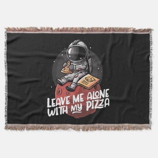 Laat me met mijn pizza alleen deken (Voorkant)