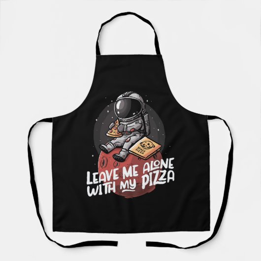 Laat Me Met Mijn Pizza Met Rust Schort (Voorkant)