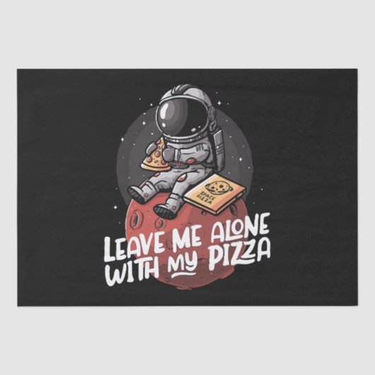 Laat Me Met Mijn Pizza Met Rust Tissuepapier (Voorkant)