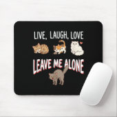 Laat Me Met Rust Grappige Kat Humor Muismat (Met muis)