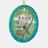Laat me met rust hagedis  keramisch ornament (Rechts)