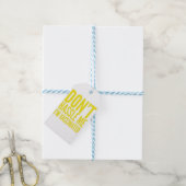 LAAT ME MET RUST IK BEN GEVACCINEERD  CADEAULABEL (Met Touw)