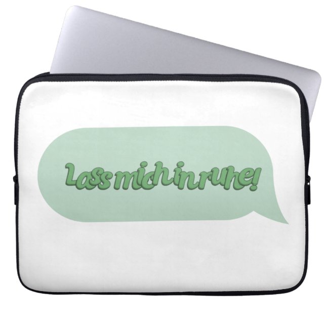 Laat me met rust! laptop sleeve (Voorkant)