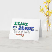 Laat Me Met Rust Maar Doe Het Toch Iets Dichterbij Kaart (Gele Bloem)