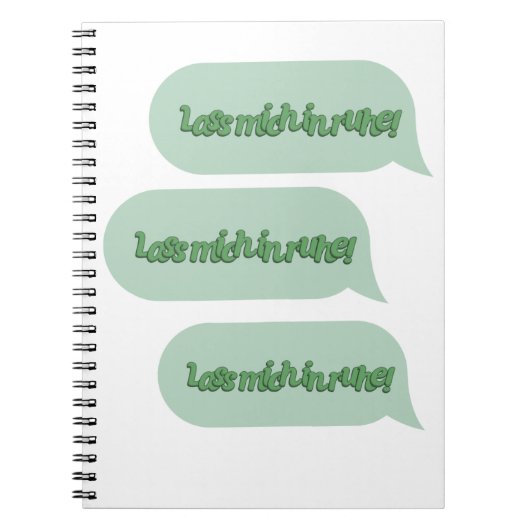 Laat me met rust! notitieboek (Voorkant)