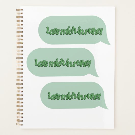 Laat me met rust! planner (Voorkant)