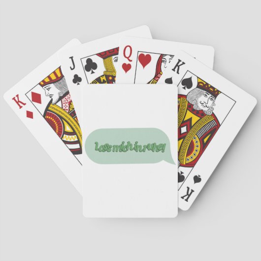 Laat me met rust! pokerkaarten (Achterkant)