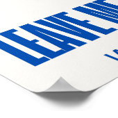 Laat me met rust Poster (Hoek)