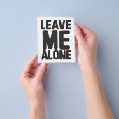 Laat me met rust Privacy Flyer (Hand)