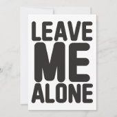 Laat me met rust Privacy Kaart (Voorkant)