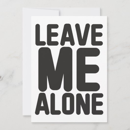 Laat me met rust Privacy Kaart (Voorkant)