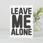 Laat me met rust Privacy Kaart (Staand voorkant)