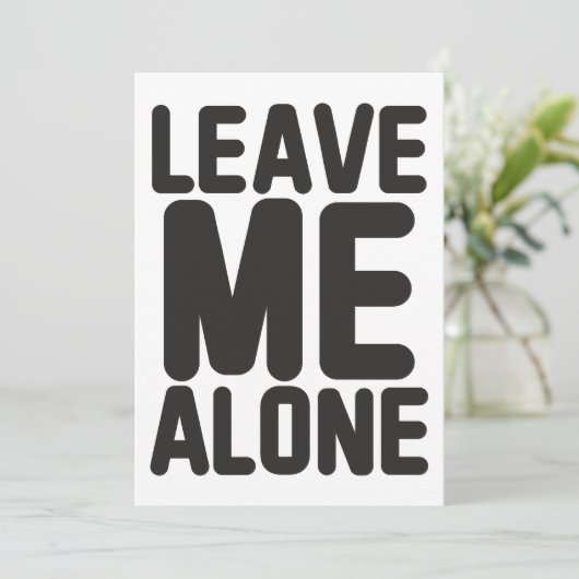 Laat me met rust Privacy Kaart (Staand voorkant)