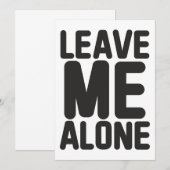 Laat me met rust Privacy Kaart (Voorkant / Achterkant)