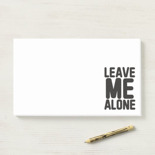 Laat me met rust Privacy Post-it® Notes (Op bureau)