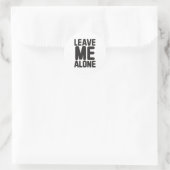 Laat me met rust Privacy Ronde Sticker (Tas)