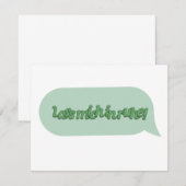 Laat me met rust! RSVP kaartje (Voorkant / Achterkant)