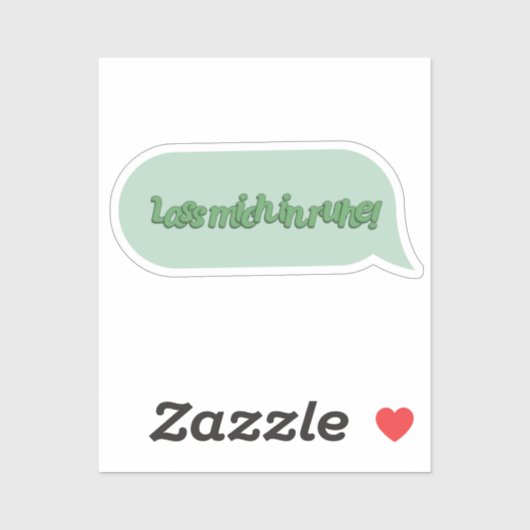Laat me met rust! sticker (Vel)