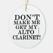 Laat me mijn Alto Clarinet halen Keramisch Ornament (Links)