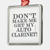Laat me mijn Alto Clarinet halen Metalen Ornament (Links)