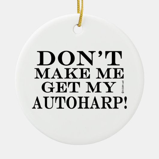 Laat me mijn Autoharp halen Keramisch Ornament (Voorkant)