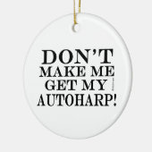 Laat me mijn Autoharp halen Keramisch Ornament (Links)