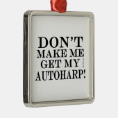 Laat me mijn Autoharp halen Metalen Ornament (Rechts)