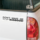 Laat me mijn Basson Bumper halen Bumpersticker (Op Truck)