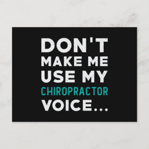 Laat me mijn Chiropractor Chiropractic niet gebrui Briefkaart