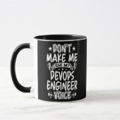Laat me mijn Devops Engineer Stem niet gebruiken Mok (Links)