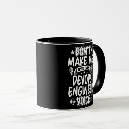 Laat me mijn Devops Engineer Stem niet gebruiken Mok (Voorkant rechts)